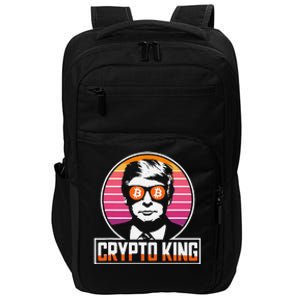 Funny Crypto King Trump Shades Bitcoin Bitcoin Evolution Impact Tech Backpack