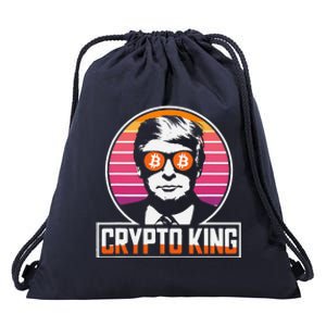 Funny Crypto King Trump Shades Bitcoin Bitcoin Evolution Drawstring Bag