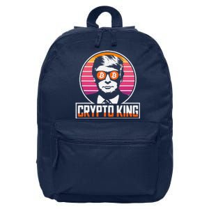 Funny Crypto King Trump Shades Bitcoin Bitcoin Evolution 16 in Basic Backpack