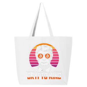 Funny Crypto King Trump Shades Bitcoin Bitcoin Evolution 25L Jumbo Tote