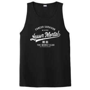 Funny Cancer Lesser Mortal Survivor PosiCharge Competitor Tank