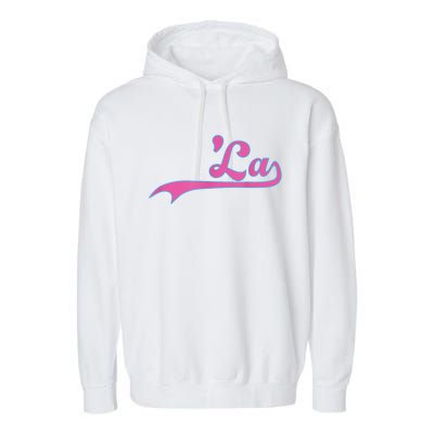 Funny Comma La Kamala Harris Punctuation La Election Vote Garment-Dyed Fleece Hoodie