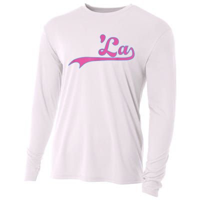 Funny Comma La Kamala Harris Punctuation La Election Vote Cooling Performance Long Sleeve Crew