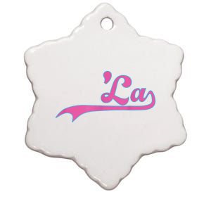 Funny Comma La Kamala Harris Punctuation La Election Vote Ceramic Star Ornament