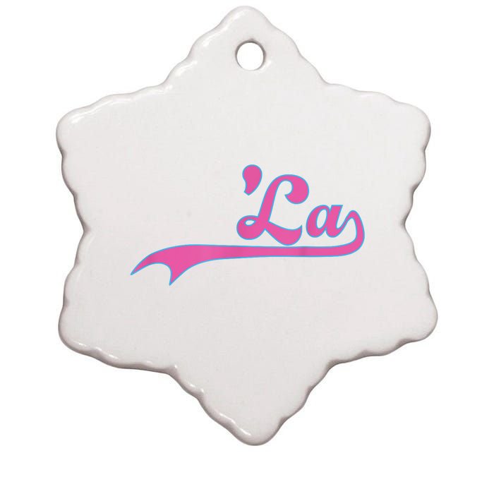 Funny Comma La Kamala Harris Punctuation La Election Vote Ceramic Star Ornament