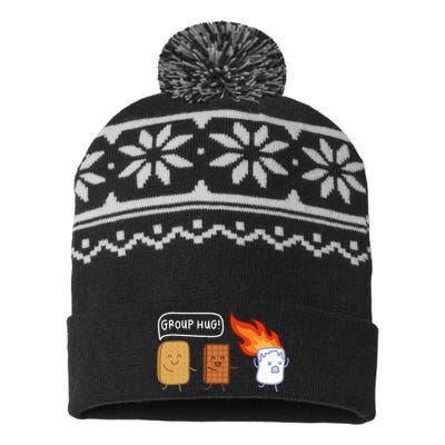 Funny Camping Lover Nature Lover Outdoor Camping USA-Made Snowflake Beanie