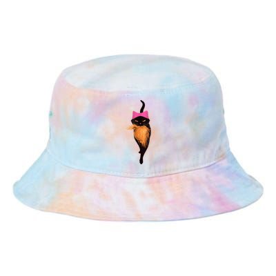 Funny Cat Ladies And Cat Guy Tie Dye Newport Bucket Hat