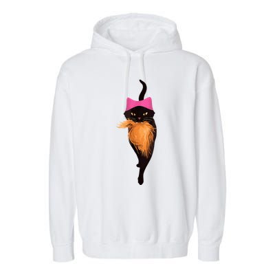 Funny Cat Ladies And Cat Guy Garment-Dyed Fleece Hoodie