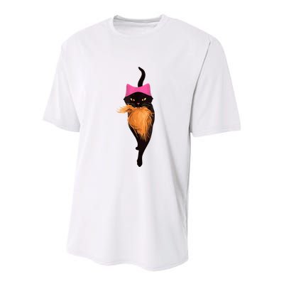 Funny Cat Ladies And Cat Guy Youth Performance Sprint T-Shirt