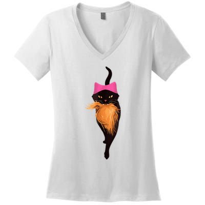 Funny Cat Ladies And Cat Guy Women's V-Neck T-Shirt
