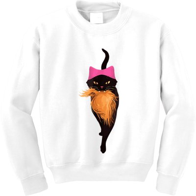 Funny Cat Ladies And Cat Guy Kids Sweatshirt