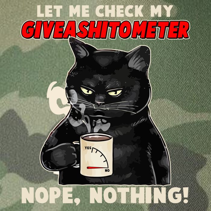 Funny Cat Let Me Check My GiveAShitOMeter Nope Nothing Legacy Tie Dye Trucker Hat