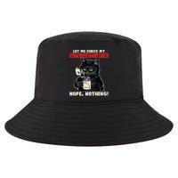 Funny Cat Let Me Check My GiveAShitOMeter Nope Nothing Cool Comfort Performance Bucket Hat