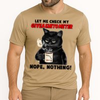 Funny Cat Let Me Check My GiveAShitOMeter Nope Nothing Performance Shirt