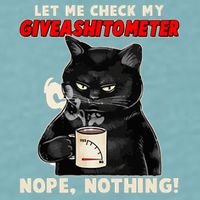 Funny Cat Let Me Check My GiveAShitOMeter Nope Nothing Sueded Cloud Jersey T-Shirt