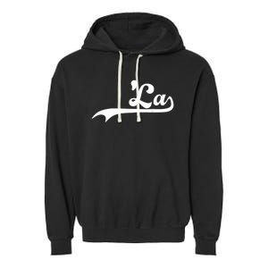 Funny Comma La Kamala Harris Punctuation La Election Vote Garment-Dyed Fleece Hoodie