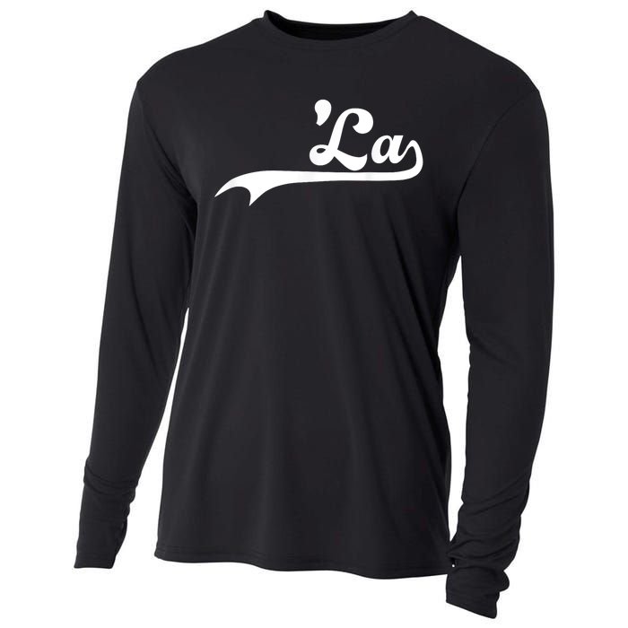 Funny Comma La Kamala Harris Punctuation La Election Vote Cooling Performance Long Sleeve Crew