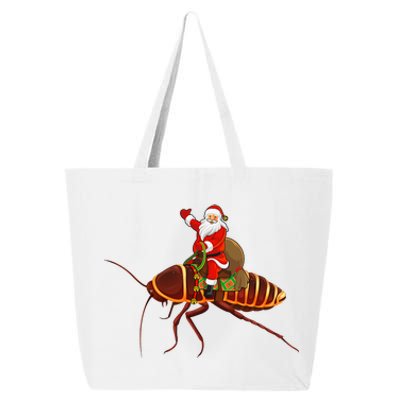 Funny Cockroach Lover Santa Riding Cockroach Christmas 25L Jumbo Tote