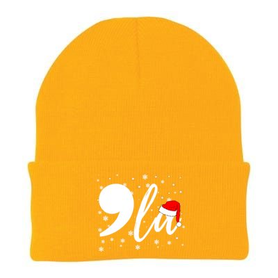 Funny Comma La Kamala Harris 2024 Christmas Gift Knit Cap Winter Beanie