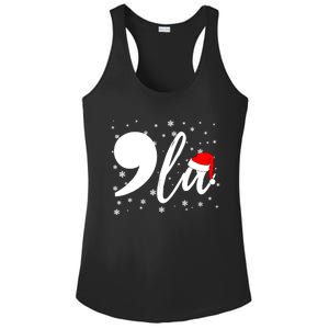 Funny Comma La Kamala Harris 2024 Christmas Gift Ladies PosiCharge Competitor Racerback Tank