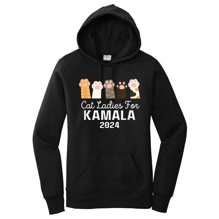 Funny Cat Ladies For Kamala Childless Cat Ladies 2024 Women's Pullover Hoodie