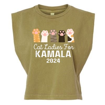 Funny Cat Ladies For Kamala Childless Cat Ladies 2024 Garment-Dyed Women's Muscle Tee