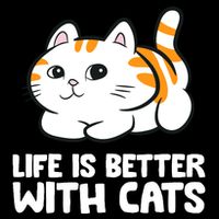 Funny Cat Lover Cute Kittens Life Is Better With Cats Drawstring Bag