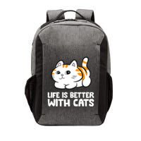 Funny Cat Lover Cute Kittens Life Is Better With Cats Vector Backpack