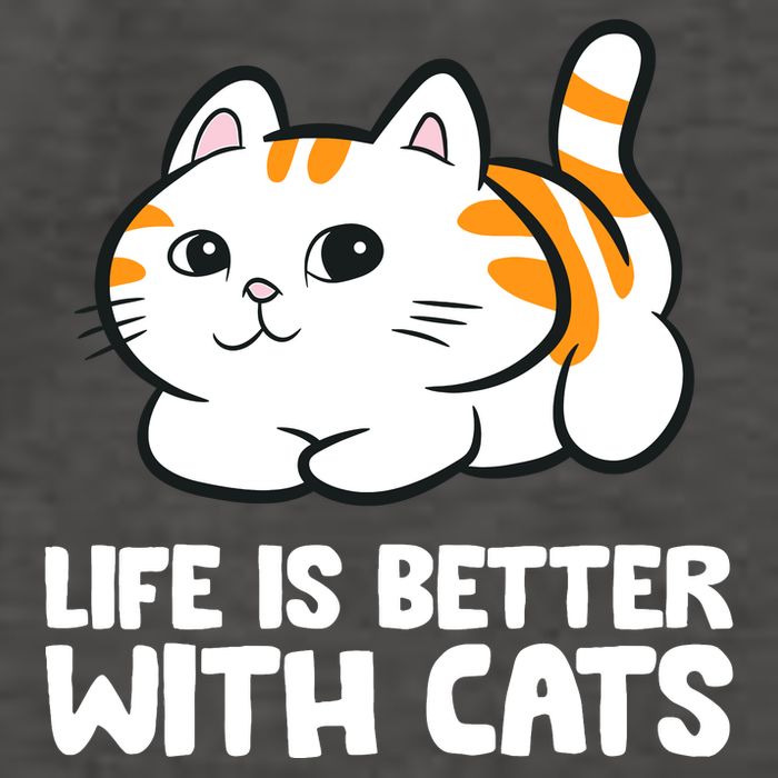Funny Cat Lover Cute Kittens Life Is Better With Cats Vector Backpack