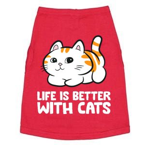 Funny Cat Lover Cute Kittens Life Is Better With Cats Doggie Tank