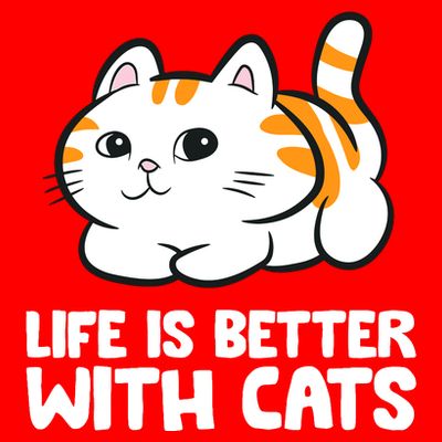 Funny Cat Lover Cute Kittens Life Is Better With Cats T-Shirt