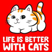 Funny Cat Lover Cute Kittens Life Is Better With Cats 16 in Basic Backpack