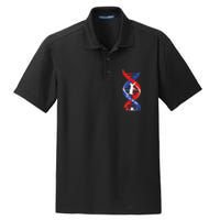 Funny Cat Lover T  Cat It In My Dna Dry Zone Grid Polo