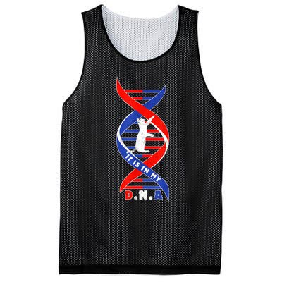 Funny Cat Lover T  Cat It In My Dna Mesh Reversible Basketball Jersey Tank