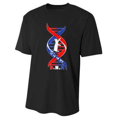 Funny Cat Lover T  Cat It In My Dna Performance Sprint T-Shirt