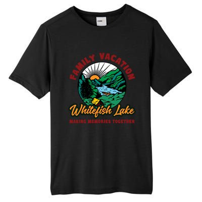 Fishing Camping Lake Family Vacation Whitefish Lake Gift Tall Fusion ChromaSoft Performance T-Shirt