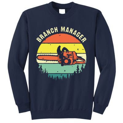 Funny Cool Lumberjack Art Arborist Logger Branch Manager Tall Sweatshirt