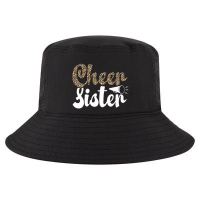 Funny Cheerleading Leopard Graphic Wo Cheer Sister Cool Comfort Performance Bucket Hat