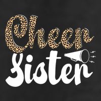 Funny Cheerleading Leopard Graphic Wo Cheer Sister 11oz C Handle Ceramic Mug