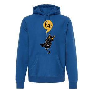 Funny Comma La Cat Kamala Harris For President 2024 Election Premium Hoodie