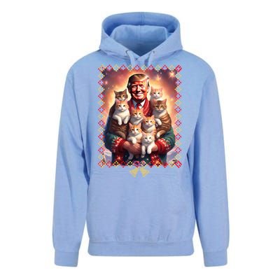 Funny Cat Lover Christmas Sweater Trump Ugly Christmas Sweatshirt Unisex Surf Hoodie