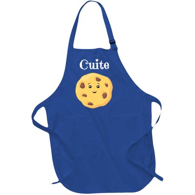 Funny Cookie Lover Cutie Cookie National Cookie Day Gift Full-Length Apron With Pockets