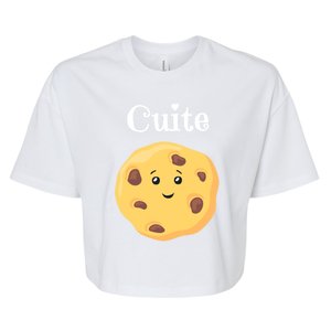 Funny Cookie Lover Cutie Cookie National Cookie Day Gift Bella+Canvas Jersey Crop Tee