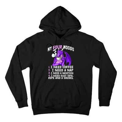 Funny Coffee Lover Funny Moods Coffee Drinker Hoodie