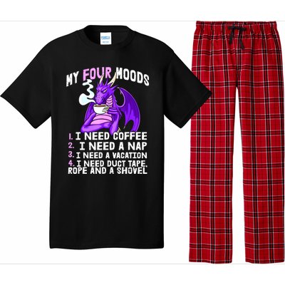 Funny Coffee Lover Funny Moods Coffee Drinker Pajama Set