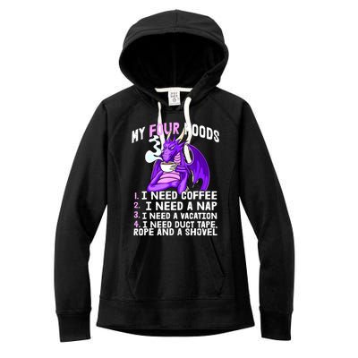 Funny Coffee Lover Funny Moods Coffee Drinker Women's Fleece Hoodie