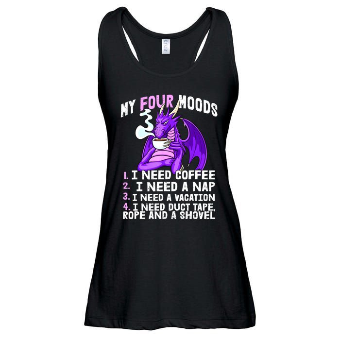 Funny Coffee Lover Funny Moods Coffee Drinker Ladies Essential Flowy Tank