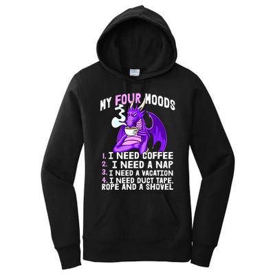 Funny Coffee Lover Funny Moods Coffee Drinker Women's Pullover Hoodie