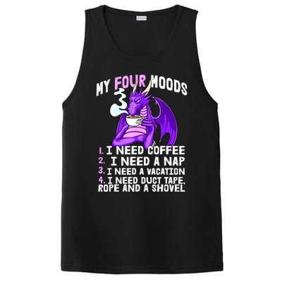 Funny Coffee Lover Funny Moods Coffee Drinker PosiCharge Competitor Tank