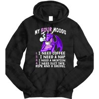 Funny Coffee Lover Funny Moods Coffee Drinker Tie Dye Hoodie